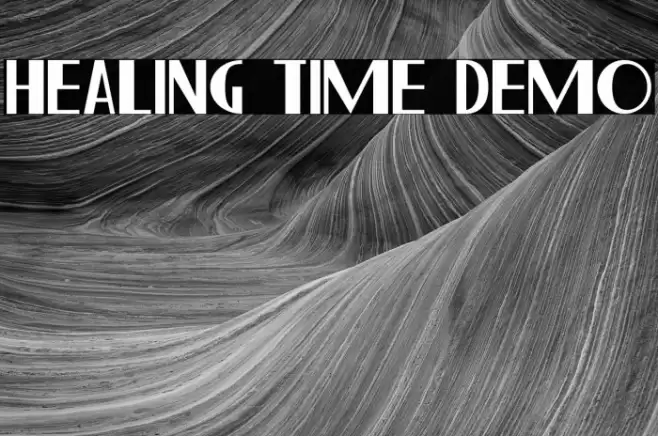 Healing Time Demo Font examples