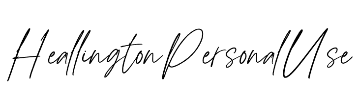 Heallington Personal Use  नि: शुल्क फ़ॉन्ट्स डाउनलोड