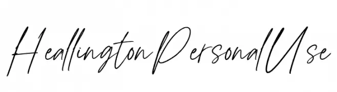 Heallington Personal Use  Frei Schriftart Herunterladen