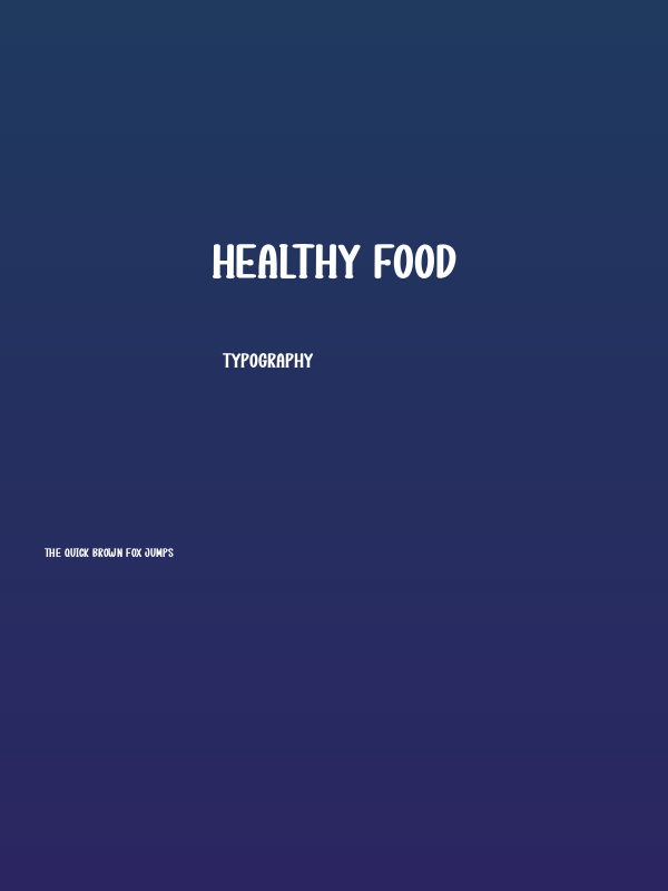 Healthy Food Poster