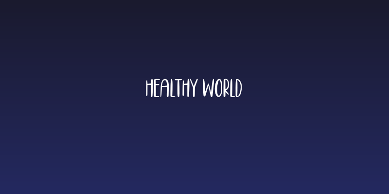 Healthy World Social Header
