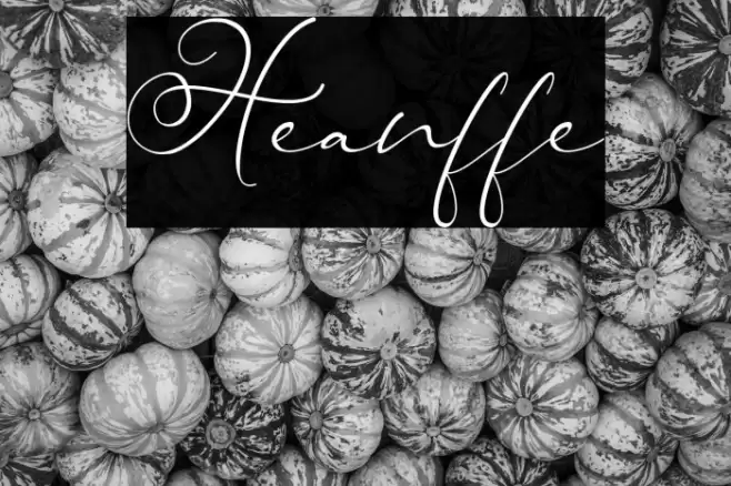 Heanffe Font examples