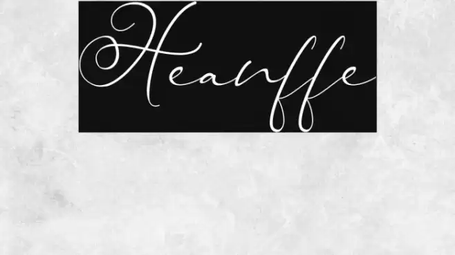 Heanffe Font examples