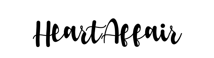 Heart Affair  les polices de caractères gratuit tlcharger