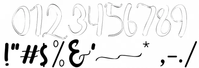 Heart Affair Font OTHER CHARS