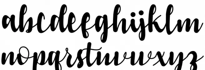 Heart Affair फ़ॉन्ट लोअरकेस