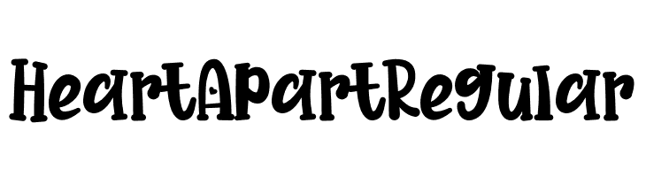 Heart Apart Regular  Скачать бесплатные шрифты