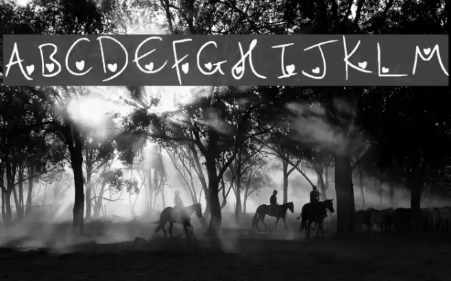 Heart Attack Fonte examples