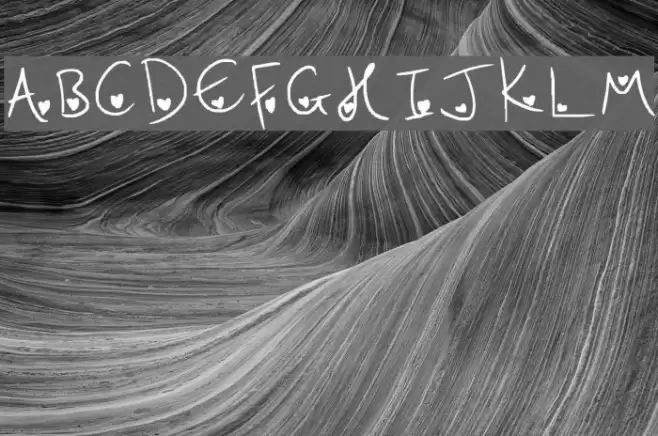 Heart Attack Fonte examples