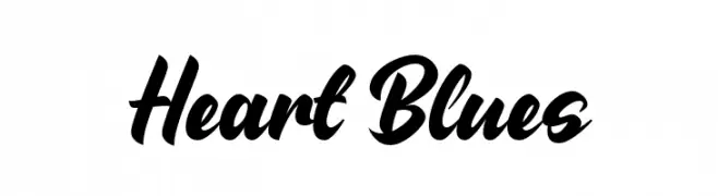 Heart Blues  フリーフォントのダウンロード