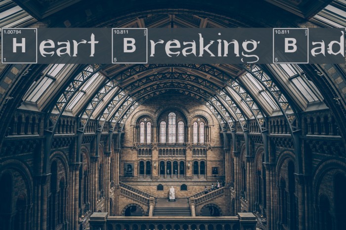 Heart Breaking Bad Font examples