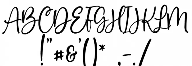 Heart Breath DEMO Font OTHER CHARS