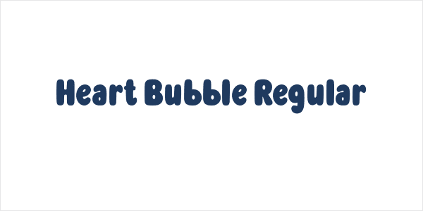 Heart Bubble Regular Logo