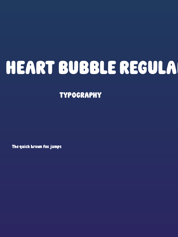 Heart Bubble Regular Poster