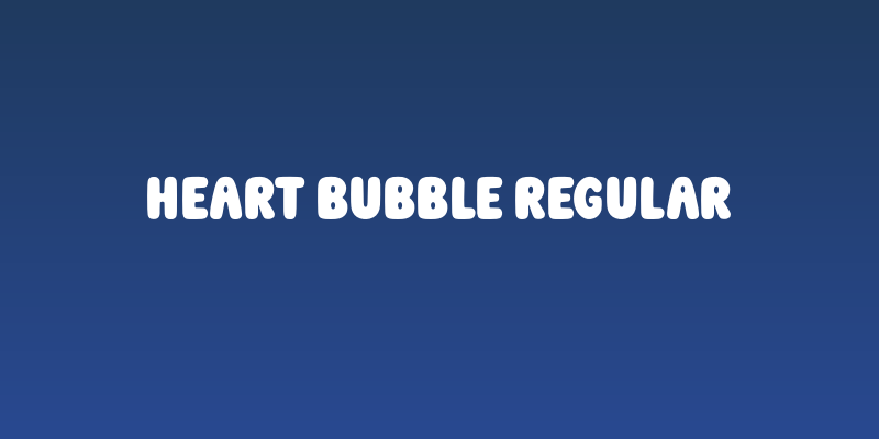 Heart Bubble Regular Social Header