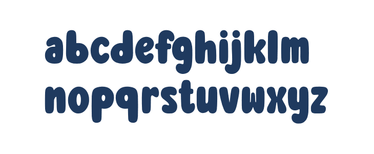 Heart Bubble Regular Lowercase