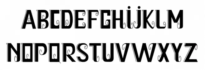 Heart Display Шрифта ВЕРХНИЙ