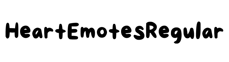Heart Emotes Regular  لخطوط تنزيل
