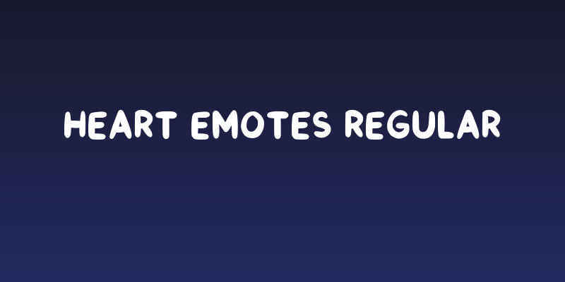 Heart Emotes Regular Social Header
