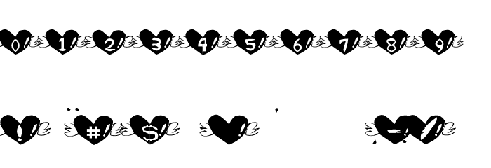 Heart Font Font OTHER CHARS