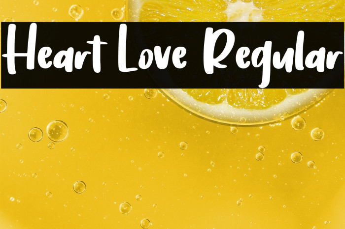 Heart Love Regular Example 2