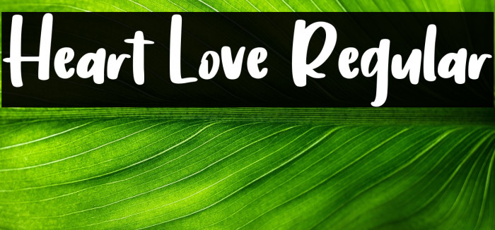 Heart Love Regular Example 3