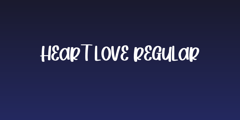 Heart Love Regular Social Header