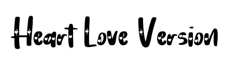 Heart Love Version  免费字体下载