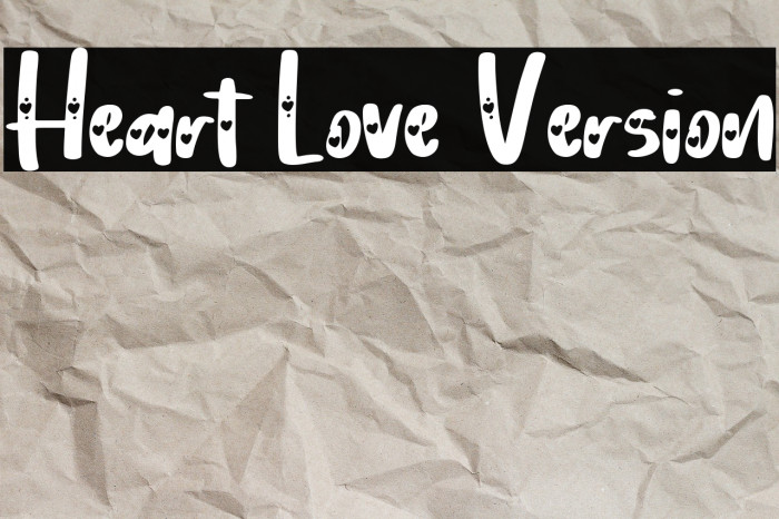 Heart Love Version Example 2