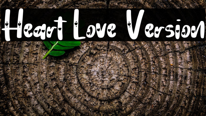 Heart Love Version Example 3