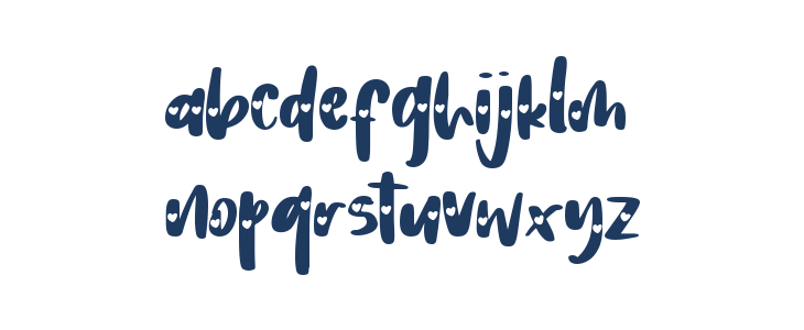 Heart Love Version Lowercase