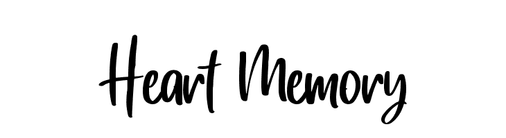 Heart Memory  les polices de caractères gratuit tlcharger