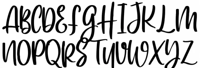Heart Memory Schriftart Groß