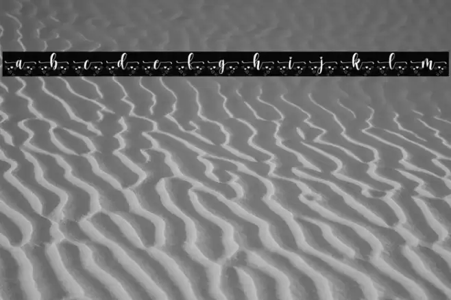 Heart Monogram Font examples