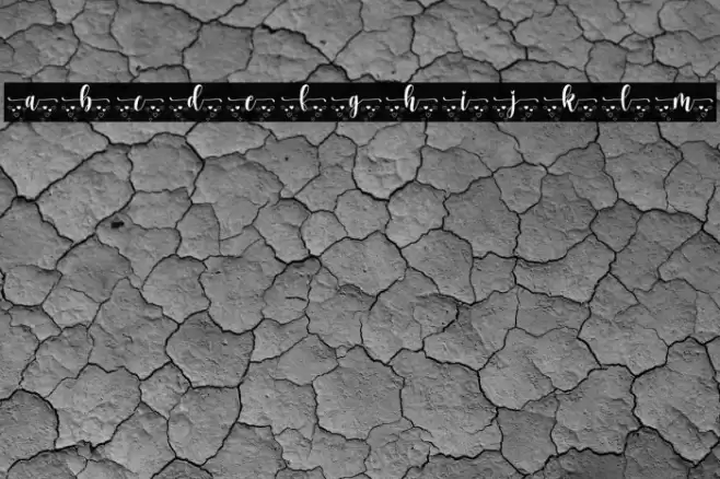 Heart Monogram Font examples