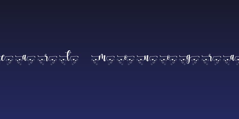 Heart Monogram Social Header