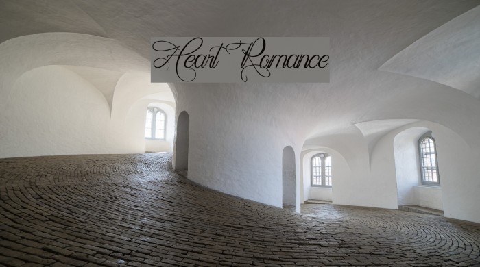 Heart Romance Font examples