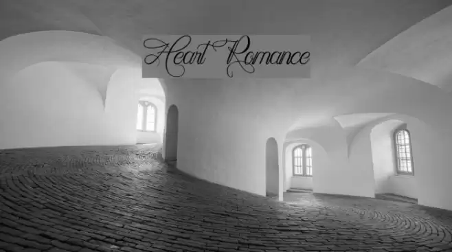 Heart Romance Font examples