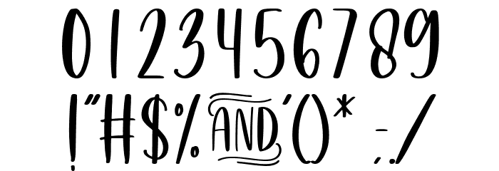 Heart & Salsa Font OTHER CHARS