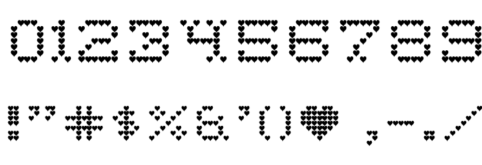 Heart Sweet Heart Font OTHER CHARS