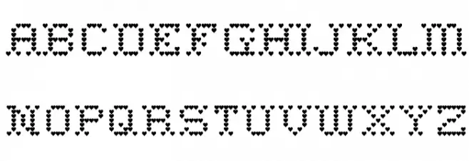 Heart Sweet Heart Font UPPERCASE