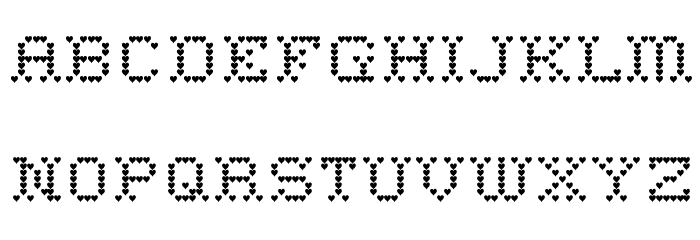 Heart Sweet Heart Font LOWERCASE