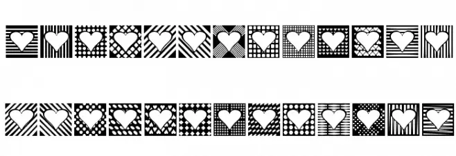 Heart Things 2 字体 大写