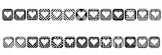 Heart Things 2 Шрифта строчной