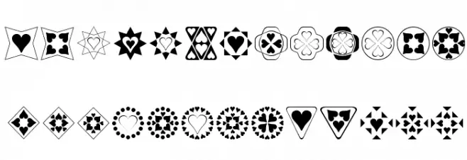Heart Things Schriftart Groß