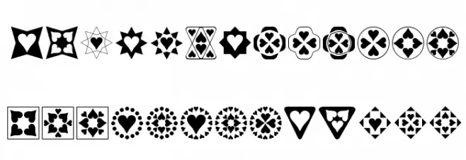 Heart Things Fuentes MINÚSCULAS