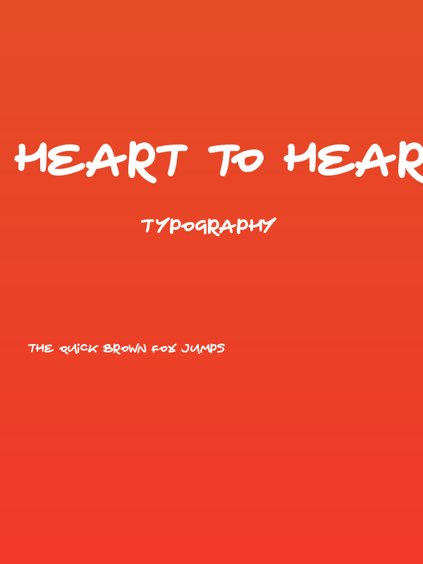 Heart To Heart Poster