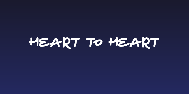 Heart To Heart Social Header