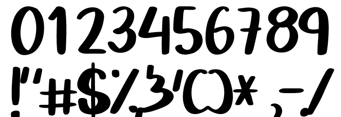 Heart Unicorn Font OTHER CHARS