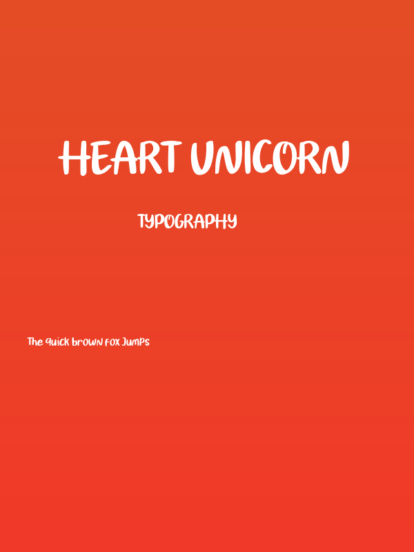 Heart Unicorn Poster